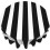 Black and White Stripe Round Tablecloth 60x60 Inch 2