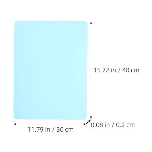 Silicone Placemats Sky Blue Durable Non-Stick 2 pcs 1