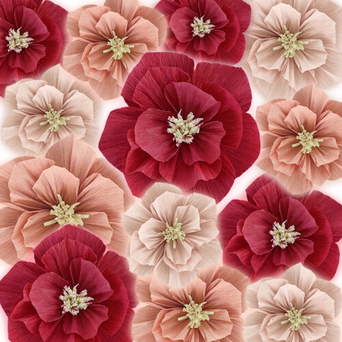 Flori de hârtie decorative20cm25cm30cm 1