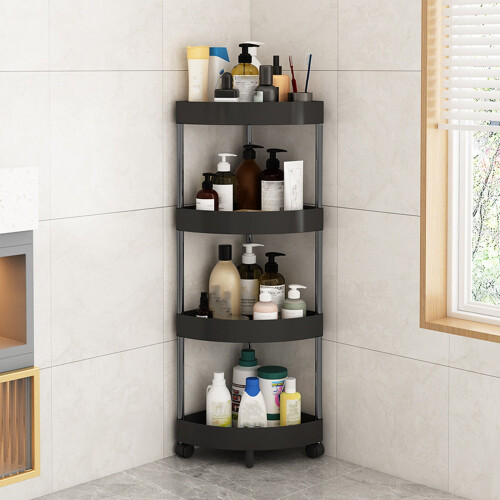 Plastic Storage Shelves for Kitchen Bedroom Bathroom Corner 1