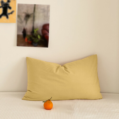 Linen Texture Pillowcase with Zipper 20x30 Inch 1