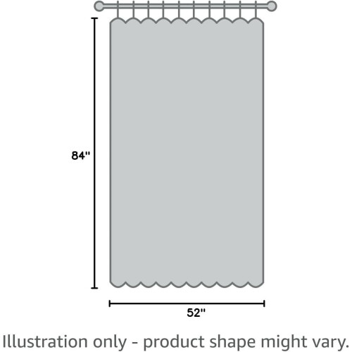 Blackout Linen Curtains 52 x 84 in Grey Grommet Panel 1