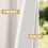 Blackout Linen Curtains 52 x 84 in Grey Grommet Panel 4