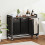 3-Compartment Laundry Hamper with Shelf and Wheels 3