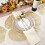 Gold Leaf Vinyl Placemats 46.5x30cm 4