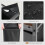 3-Compartment Laundry Hamper with Shelf and Wheels 5