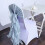 Dusty Blue Chiffon Chair Sash Set – 1 Cap + 6 Curly Sashes 3