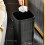 Mülleimer aus Kunstrattan, 14 l, Schwarz oder Orange 2