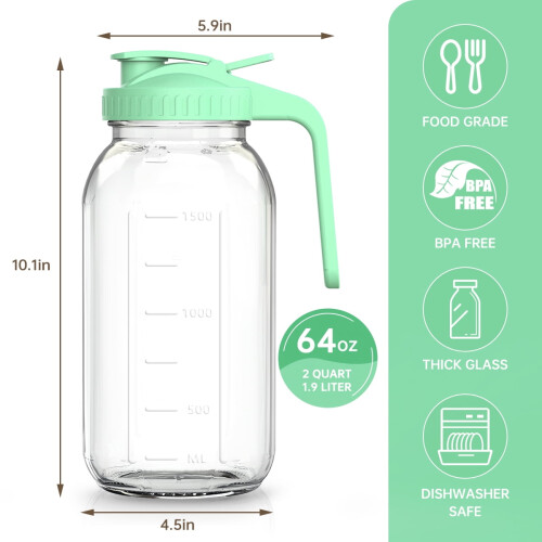 64oz glas masonburk med hällpiplock 2