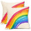 Fodere per cuscini arcobaleno, set da 2 (50x50 cm) 2