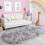 Fluffig oval tie-dye-matta 75 x 150 cm 2
