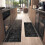 Boho kitchen mat set of 2 black Moroccan runner rugs with 3