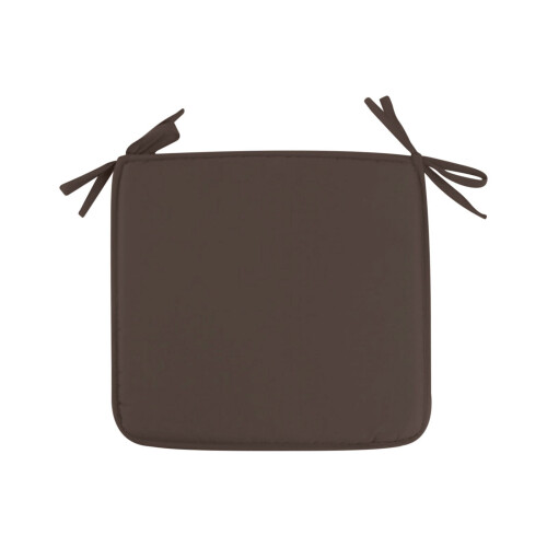 Vierkant polyester zitkussen met strikbanden, 40 cm 1