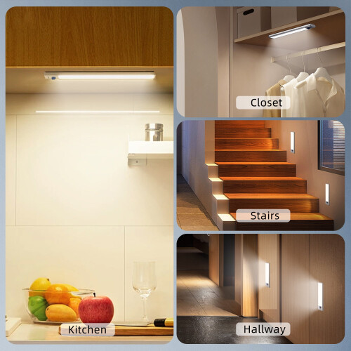34-leds onderkastverlichting, USB oplaadbaar, bewegingssensor 2