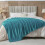 Dark Blue Flannel Fleece Throw Blanket 4