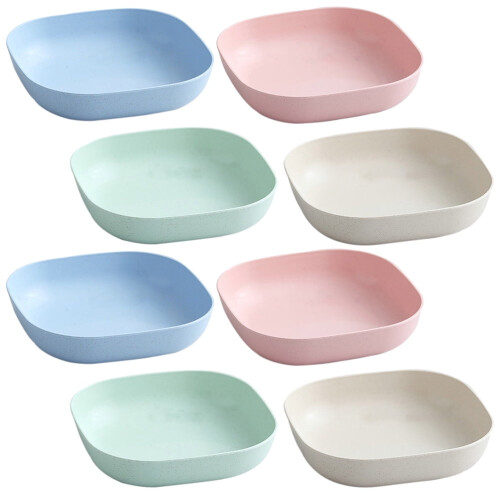 Set of 8 Small Square Salad Bowls – Assorted Colours 2
