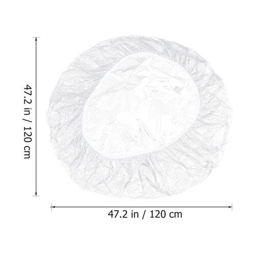 Transparent Round Tablecloth with Flannel Backing 2
