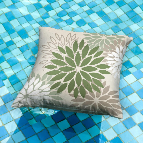 Fodere per cuscini impermeabili verde militare, set da 2 (50x50 cm) 1