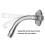 Adjustable Stainless Steel Shower Head Extension Arm with 5