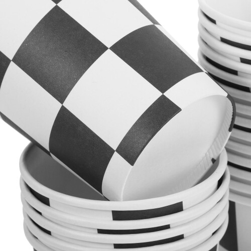 Χάρτινα ποτήρια Racing Checkered 250ml (20 τεμάχια) 1