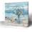 Blue Beach Canvas Wall Art Print 34x34 2