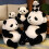 Realistische knuffelpanda 2