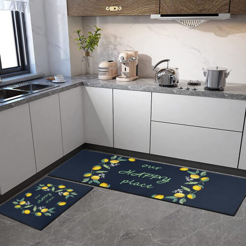 Lemon Kitchen Rug Set 2 pcs 45x120cm + 45x60cm 1