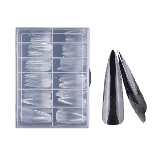 DESIGNICE Gel X Nail Tips Semi-Matte Square Pipe Tip 240pcs