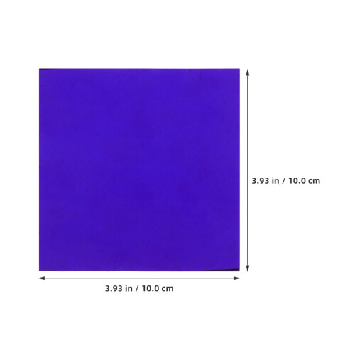 Blaue Kobaltglasplatte 10x10cm 1