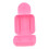 Caixa de plástico rosa para guardar copo menstrual 1