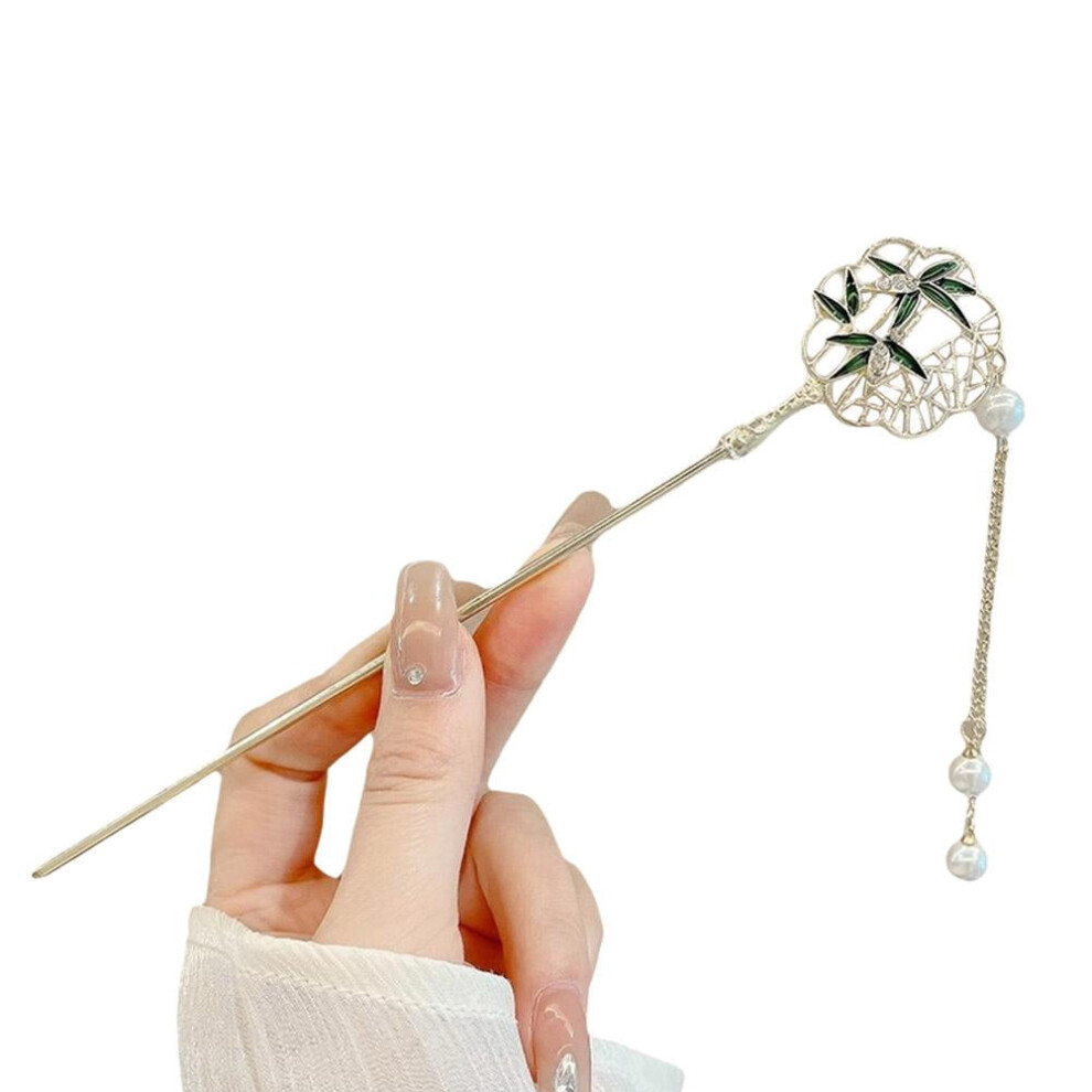 Unisex Women's Chinese Tassel Hairpin Lantern Design