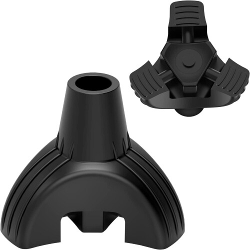 Non-Slip Tripod Cane Tip for 3/4" Canes Black S