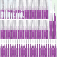 100 Escovas Interdentais, 6 Cores, Cerdas Macias