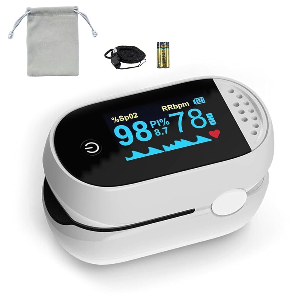 Fingertip Pulse Oximeter with OLED Screen, 2.5-inch Display