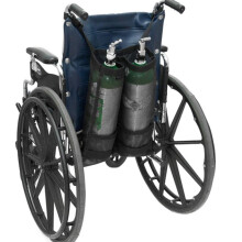 Draagtas voor zuurstofcilinder voor rolstoelen, zwart, met