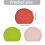 Double Side Cutting Board D Pattern Space Saving Synthetic-Red 4