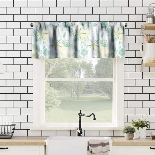 Starfish Beach Valance 54x18in Polyester 1