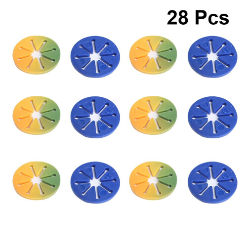 Set van 28 plastic sokkenclips 1