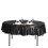 Black Round Satin Tablecloth 90 inch 4
