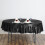Black Round Satin Tablecloth 90 inch 5