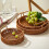 Stylish Wicker Pattern Snacks Container With Sturdy Handles-2 7