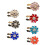 Beautiful Handmade Clothing Button Featuring Floral Designs-red 2