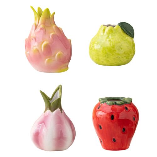 Beautiful Fruit Themed Ceramics Vases With Double-pitaya 1