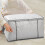 Panier de rangement pliable en tissu avec couvercle extra-large 2