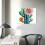 Cactus Flower Folk Art Canvas Print 4