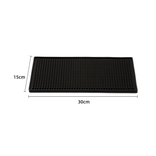 Schwarze PVC-Barmatte 30 x 15 cm (2 Stück) 1