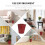 Lixeira decorativa Worgeous em rattan, 28 x 28 x 18 cm (11 x 11 x 7,07 polegadas). 2