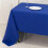 Royal Blue Polyester Rectangular Tablecloth 60 x 126 in 4