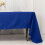 Royal Blue Polyester Rectangular Tablecloth 60 x 126 in 5