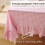 Cotton Red and White Gingham Ruffled Tablecloth 4